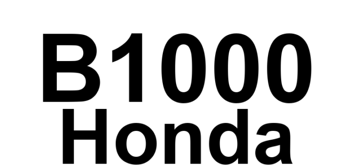 DTC B1000 Honda - Definição em inglês: Communication Bus Line Error Definição em Português: Linha do barramento de comunicação - Erro detectedado