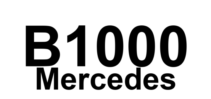 DTC B1000 Mercedes - Definição em inglês: HRA Headlamp range adjustment: Supply voltage of the control unit is too low (undervoltage) Definição em Português: Ajuste do alcance do farol - Tensão de alimentação da unidade de controle muito baixa (subtensão)