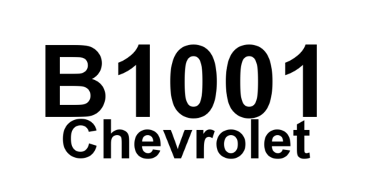 DTC B1001 Chevrolet - Definição em inglês: Option Configuration Definição em Português: Configuração de Opções