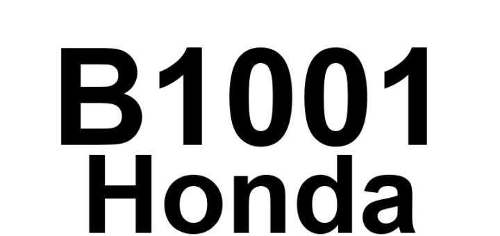 DTC B1001 Honda - Definição em inglês: Multiplex Integrated Control Unit (MICU) Internal Error Definição em Português: Unidade de Controle Multiplex Integrada (MICU) - Erro Interno