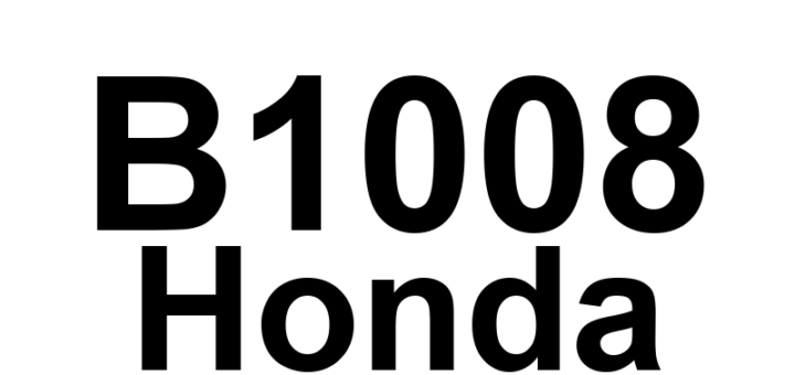 DTC B1008 Honda - Definição em inglês: MICU Lost Communication With Gauge Control Module (A/T Message) Definição em Português: MICU - Falha de Comunicação com o Módulo de Controle do Medidor (Mensagem A/T)