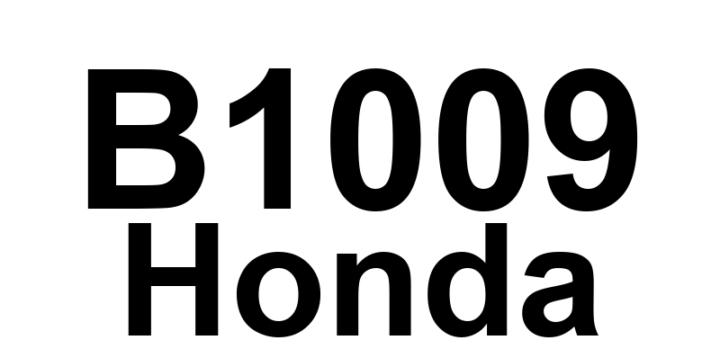 DTC B1009 Honda - Definição em inglês: MICU Lost Communication With Combination Switch Control Unit (Wiper/Washer Switch Message) Definição em Português: MICU - Comunicação perdida com a unidade de controle do interruptor de combinação (mensagem do interruptor de limpador/lavador)