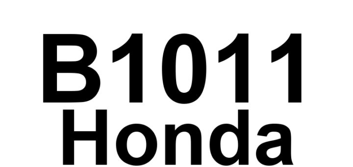 DTC B1011 Honda - Definição em inglês: MICU Lost Communication With Gauge Control Module (VSP/NE Message) Definição em Português: MICU - Comunicação perdida com o módulo de controle do painel de instrumentos (mensagem VSP/NE)