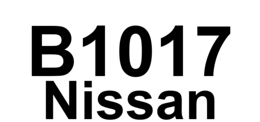 DTC B1017 Nissan - Definição em inglês: SRS Occupant System Malfunction Definição em Português: Sistema de Ocupantes do SRS - Mau Funcionamento