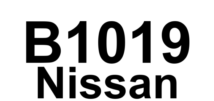 DTC B1019 Nissan - Definição em inglês: Left Occupant Classification System (OCS) Malfunction Definição em Português: Sistema de Classificação do Ocupante Esquerdo (OCS) - Mau funcionamento