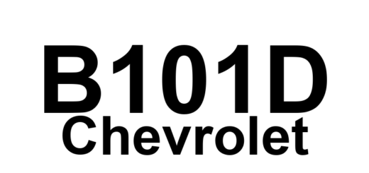 DTC B101D Chevrolet - Definição em inglês: XX: ECU Hardware Definição em Português: XX: Hardware da ECU.