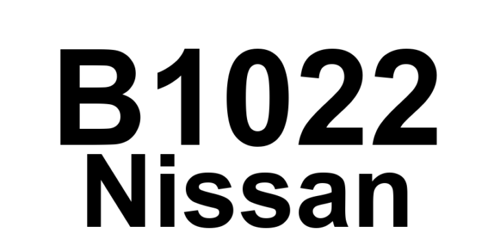 DTC B1022 Nissan - Definição em inglês: SRS Occupant System Malfunction Definição em Português: Sistema de Ocupante do SRS - Mau Funcionamento