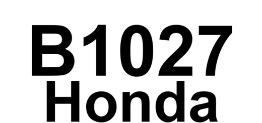 DTC B1027 Honda - Definição em inglês: Trunk Key Cylinder Switch Signal Error Definição em Português: Interruptor do cilindro da chave do porta-malas - Erro de sinal