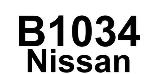 DTC B1034 Nissan - Definição em inglês: Crash Zone Sensor Definição em Português: Sensor da Zona de Impacto - Problema Detectado