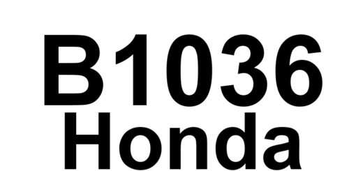 DTC B1036 Honda - Definição em inglês: Driver's MICU IG1 Line Input Error Definição em Português: Linha IG1 da MICU do motorista - Erro de entrada