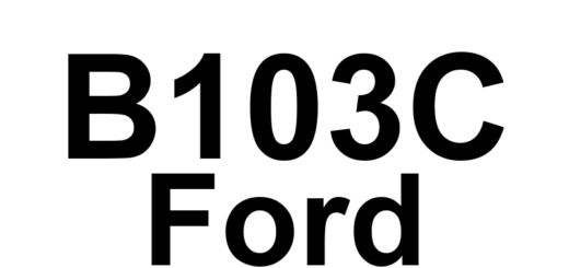 DTC B103C Ford - Definição em inglês: Thermoelectric Driver Open Load Definição em Português: Condutor Termoelétrico - Circuito Aberto (carga)