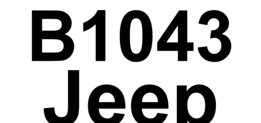 DTC B1043 Jeep - Definição em inglês: Panel Mode Door 1 Control Circuit Open Definição em Português: Circuito de Controle da Porta de Modo do Painel 1 - Circuito Aberto