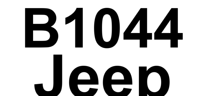 DTC B1044 Jeep - Definição em inglês: Panel Mode Door 1 Travel Range Too Small Definição em Português: Porta do Modo do Painel 1 - Alcance de Movimento Muito Pequeno