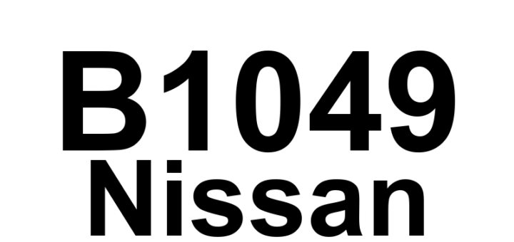DTC B1049 Nissan - Definição em inglês: SRS Driver Airbag Module Definição em Português: Módulo do Airbag do Motorista do SRS - Problema no módulo do airbag do motorista.