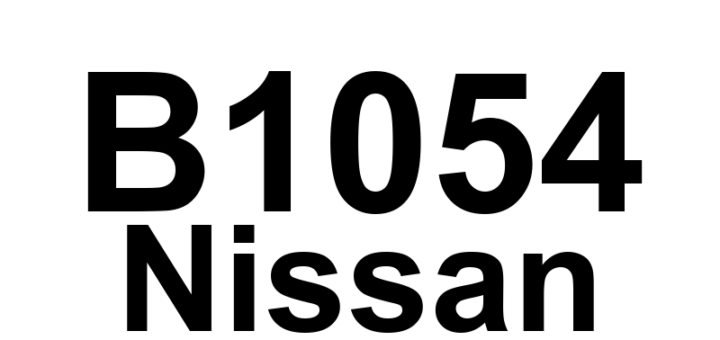 DTC B1054 Nissan - Definição em inglês: SRS Driver Airbag Module Definição em Português: Módulo do Airbag do Motorista SRS