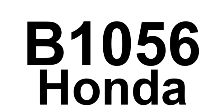 DTC B1056 Honda - Definição em inglês: Relay Control Module Lost Communication with MICU (ALARM Message) Definição em Português: Módulo de Controle do Relé - Comunicação Perdida com a MICU (Mensagem de Alarme)