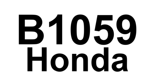 DTC B1059 Honda - Definição em inglês: Relay Control Module lost communication with Door Multiplex Control Unit (panic message) Definição em Português: Módulo de Controle de Relé - Falha na comunicação com a Unidade de Controle Multiplex da Porta (mensagem de pânico)