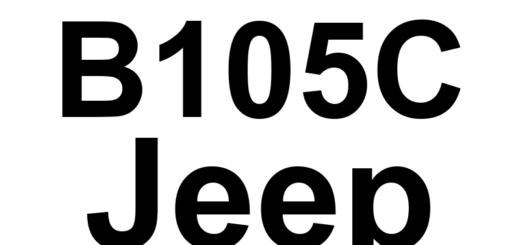 DTC B105C Jeep - Definição em inglês: Recirculation-Door-Travel-Range-To-Small Definição em Português: Porta de Recirculação - Alcance de Movimento Muito Pequeno