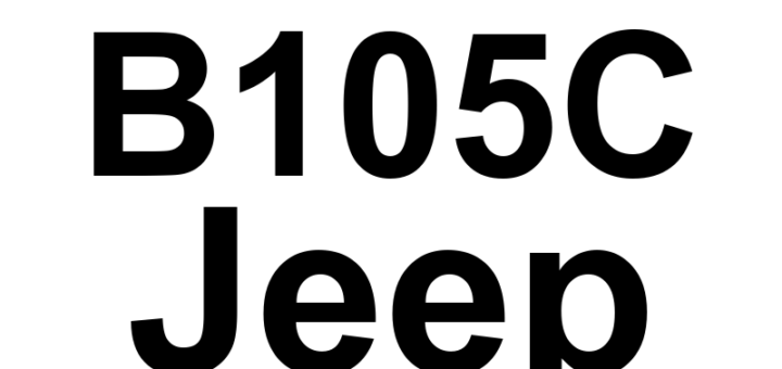 DTC B105C Jeep - Definição em inglês: Recirculation-Door-Travel-Range-To-Small Definição em Português: Porta de Recirculação - Alcance de Movimento Muito Pequeno