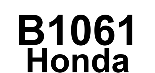 DTC B1061 Honda - Definição em inglês: Relay Control Module Lost Communication with Gauge Control Module (A/T Message) Definição em Português: Módulo de Controle de Relé - Comunicação Perdida com o Módulo de Controle do Medidor (Mensagem da Transmissão Automática)
