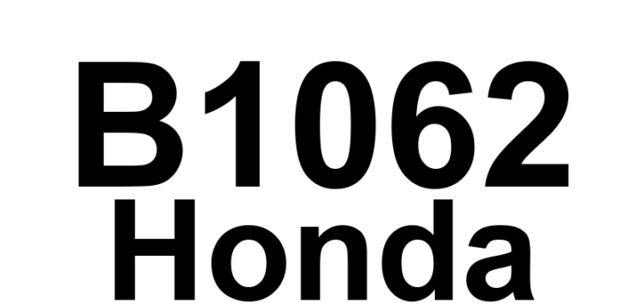 DTC B1062 Honda - Definição em inglês: Relay Control Module Lost Communication with Combination Switch Control Unit (HLSW Message) Definição em Português: Módulo de Controle do Relé - Comunicação Perdida com a Unidade de Controle do Interruptor de Combinação (Mensagem HLSW)