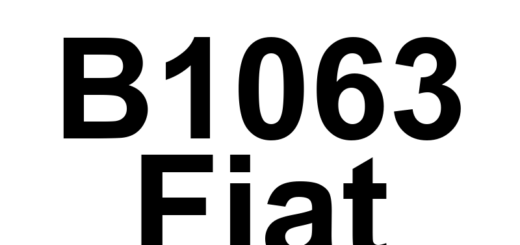 DTC B1063 Fiat - Definição em inglês: Comfort Enable-No Subtype Information Definição em Português: Ativação do Conforto - Sem Informações de Subtipo