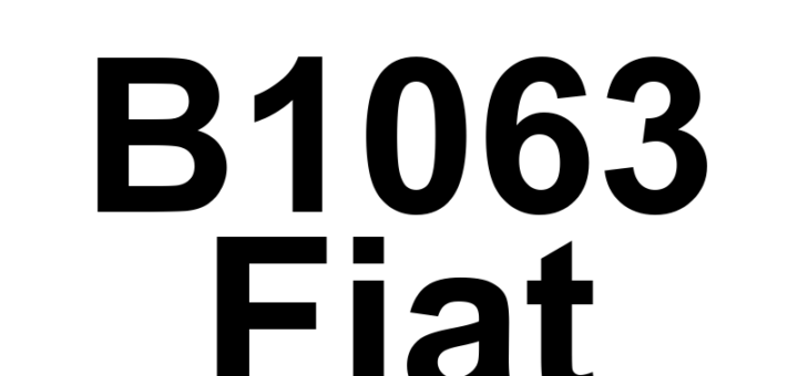 DTC B1063 Fiat - Definição em inglês: Comfort Enable-No Subtype Information Definição em Português: Ativação do Conforto - Sem Informações de Subtipo