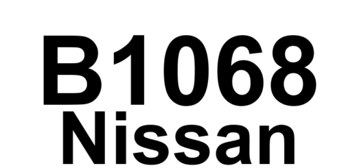DTC B1068 Nissan - Definição em inglês: SRS Passenger Airbag Assist A/B Module Circuit Definição em Português: Módulo do Airbag do Passageiro SRS - Circuito de Assistência A/B