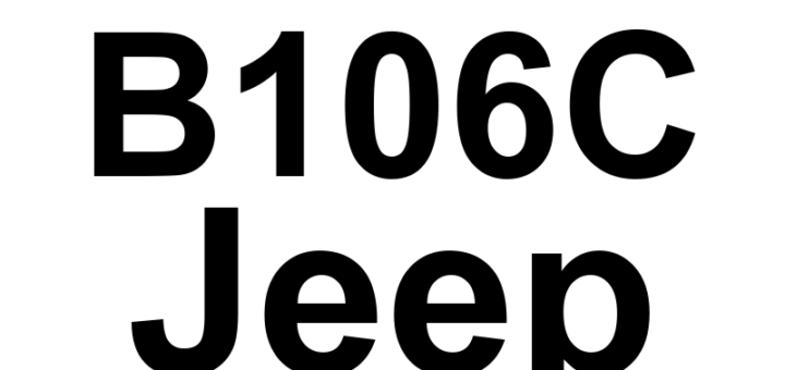 DTC B106C Jeep - Definição em inglês: Rear Defrost Control Circuit High Definição em Português: Circuito de Controle do Desembaçador Traseiro - Alta Voltagem