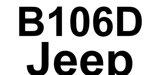DTC B106D Jeep - Definição em inglês: Rear Defrost Control Circuit Open Definição em Português: Circuito de Controle do Desembaçador Traseiro - Circuito Aberto
