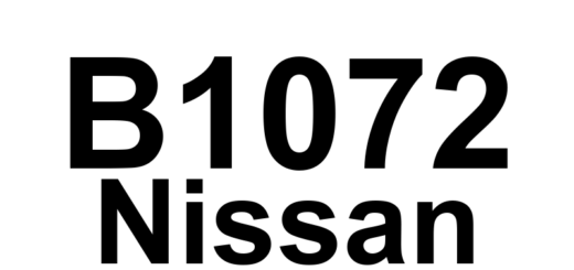 DTC B1072 Nissan - Definição em inglês: SRS Passenger Airbag Assist A/B Module Circuit Definição em Português: Circuito do Módulo de Assistência do Airbag do Passageiro do SRS