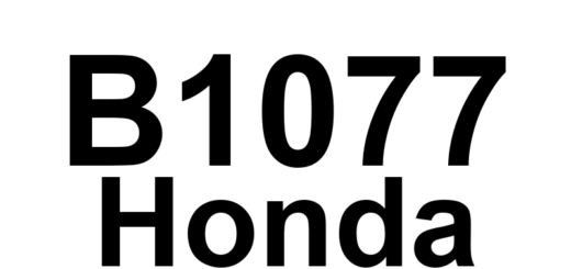 DTC B1077 Honda - Definição em inglês: Windshield Wiper Auto Switch Circuit Malfunction Definição em Português: Circuito do Interruptor Automático do Limpador de Para-brisa - Mau Funcionamento