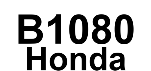 DTC B1080 Honda - Definição em inglês: Power Supply Circuit (IG1 Line) Input Error for Relay Control Module and MICU Definição em Português: Circuito de Alimentação (Linha IG1) - Erro de Entrada para Módulo de Controle de Relé e MICU.