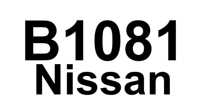 DTC B1081 Nissan - Definição em inglês: RF Seat Belt Pre-Tensioner Circuit Definição em Português: Circuito do Pré-Tensionador do Cinto de Segurança Dianteiro Direito.