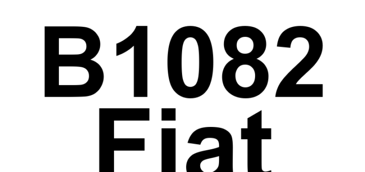 DTC B1082 Fiat - Definição em inglês: ORC-Occupant Restraint Control-Fps-Fire Protection Strategy-Activated Definição em Português: Controle de Restrição do Ocupante - Estratégia de Proteção contra Incêndio Ativada