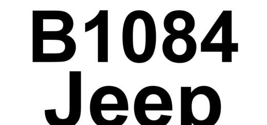 DTC B1084 Jeep - Definição em inglês: Left Heated Seat Switch Input Circuit/Performance Definição em Português: Circuito de Entrada do Interruptor do Aquecedor do Banco Esquerdo - Desempenho/Funcionamento