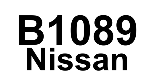 DTC B1089 Nissan - Definição em inglês: LF Seat Belt Pre-Tensioner Circuit Definição em Português: (Circuito do pré-tensionador do cinto de segurança dianteiro esquerdo - Problema detectado)