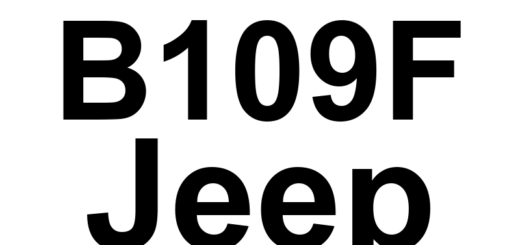 DTC B109F Jeep - Definição em inglês: Panel Mode Door 2 Travel Range Too Small Definição em Português: Porta do Modo do Painel 2 - Alcance de Movimento Muito Pequeno