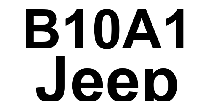 DTC B10A1 Jeep - Definição em inglês: Panel Mode Door 2 Actuator Performance Definição em Português: Atuador da Porta do Modo do Painel 2 - Desempenho Insatisfatório.