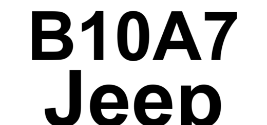 DTC B10A7 Jeep - Definição em inglês: Left Blend Door Travel Range Too Large Definição em Português: Porta de Mistura Esquerda - Faixa de Movimento Muito Grande