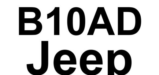 DTC B10AD Jeep - Definição em inglês: Right Blend Door Travel Range Too Small Definição em Português: Porta de Mistura Direita - Alcance de Movimento Muito Pequeno