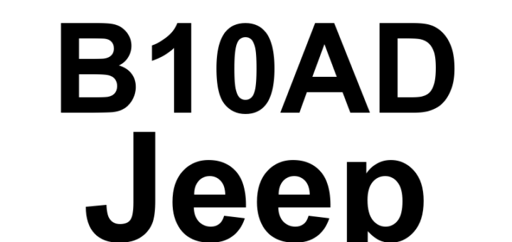 DTC B10AD Jeep - Definição em inglês: Right Blend Door Travel Range Too Small Definição em Português: Porta de Mistura Direita - Alcance de Movimento Muito Pequeno