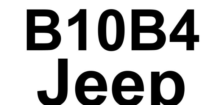 DTC B10B4 Jeep - Definição em inglês: Cabin Heater 1 Control Circuit Low Definição em Português: Circuito de Controle do Aquecedor da Cabine 1 - Baixa Tensão