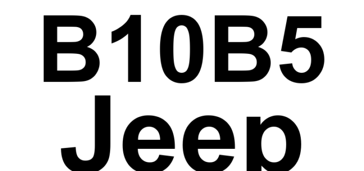 DTC B10B5 Jeep - Definição em inglês: Cabin Heater 1 Control Circuit High Definição em Português: Aquecedor da Cabine 1 - Circuito de Controle Alta Voltagem