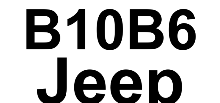 DTC B10B6 Jeep - Definição em inglês: Cabin Heater 1 Control Circuit Open Definição em Português: Circuito de Controle do Aquecedor de Cabine 1 - Circuito Aberto