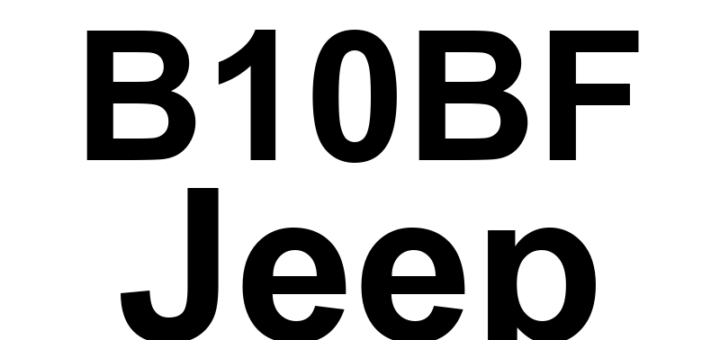 DTC B10BF Jeep - Definição em inglês: Condenser Fan Control Circuit High Definição em Português: Circuito de Controle do Ventilador do Condensador - Alta Voltagem