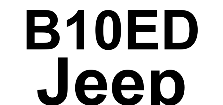 DTC B10ED Jeep - Definição em inglês: Rear Defrost Control Circuit Overcurrent Definição em Português: Circuito do Controle do Desembaçador Traseiro - Sobrecorrente
