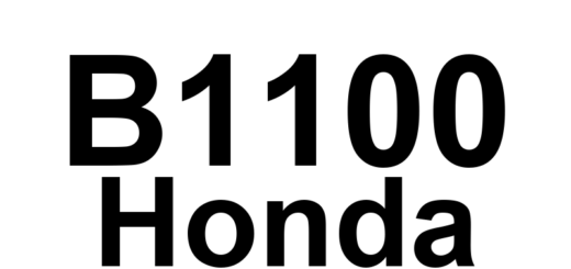DTC B1100 Honda - Definição em inglês: Communication Circuit Error (BUS Off) Definição em Português: Erro no Circuito de Comunicação (Desconexão do BUS)