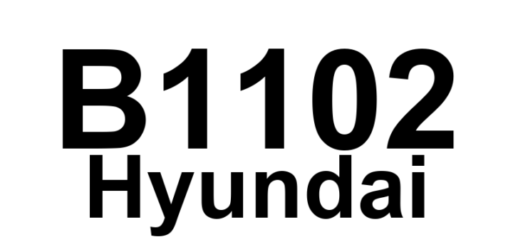 DTC B1102 Hyundai - Definição em inglês: SRSCM Input Voltage Low Definição em Português: Tensão de Entrada do SRSCM - Baixa