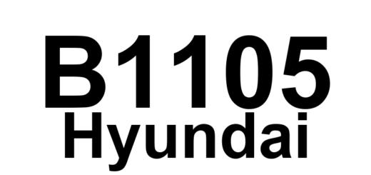 DTC B1105 Hyundai - Definição em inglês: Tailgate Reference Voltage Fault Definição em Português: Tensão de Referência da Tampa Traseira - Falha Detectada